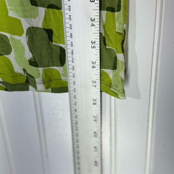Boden Green Abstract Heart Wrap Tank Dress M US10 Lyocell Sleeveless Midi Artsy - Picture 5 of 8